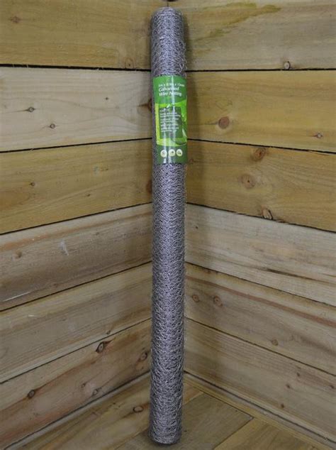 5m Galvanised Metal Chicken Garden Wire Netting / Fencing.